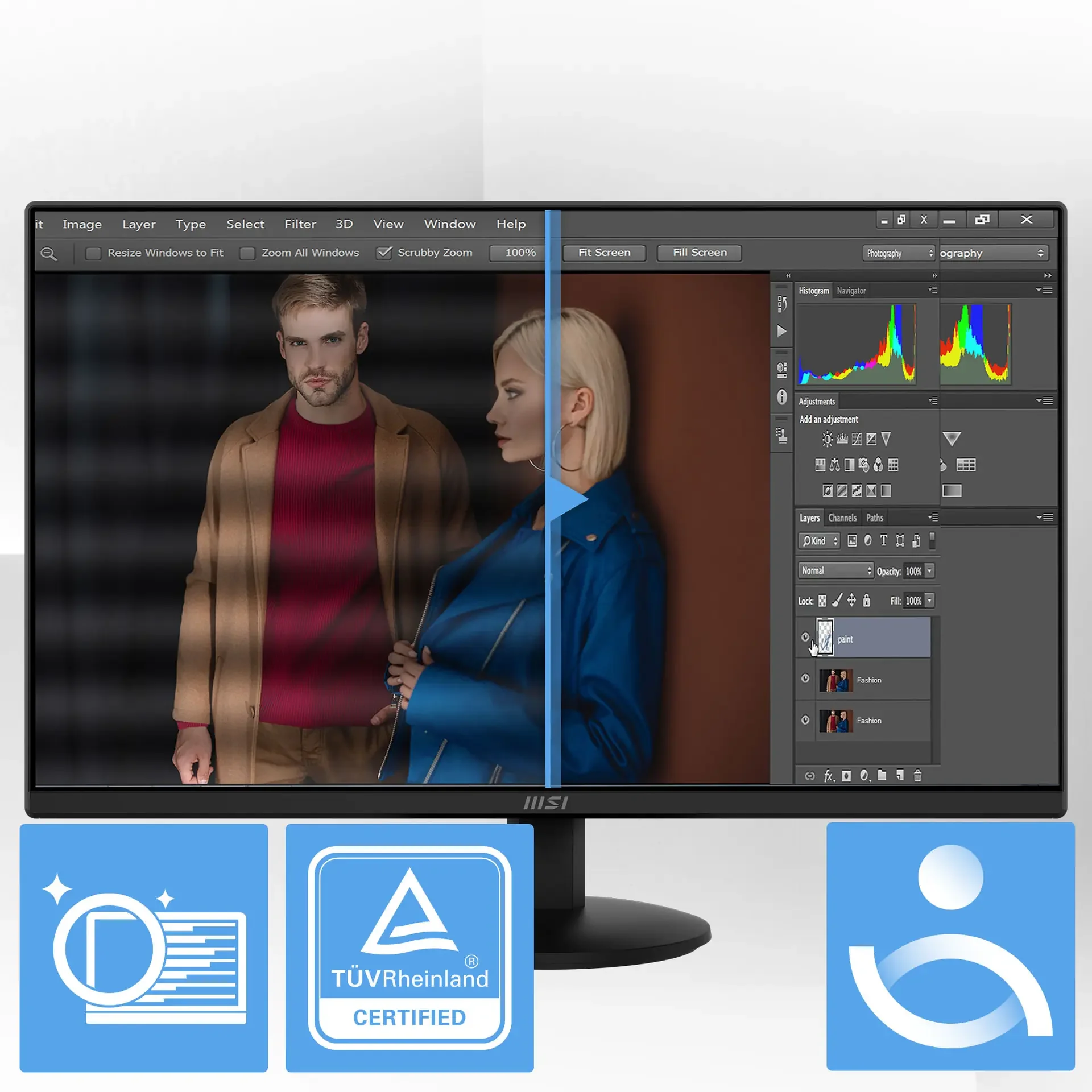 MSIPRO used in a professional photo editing setup