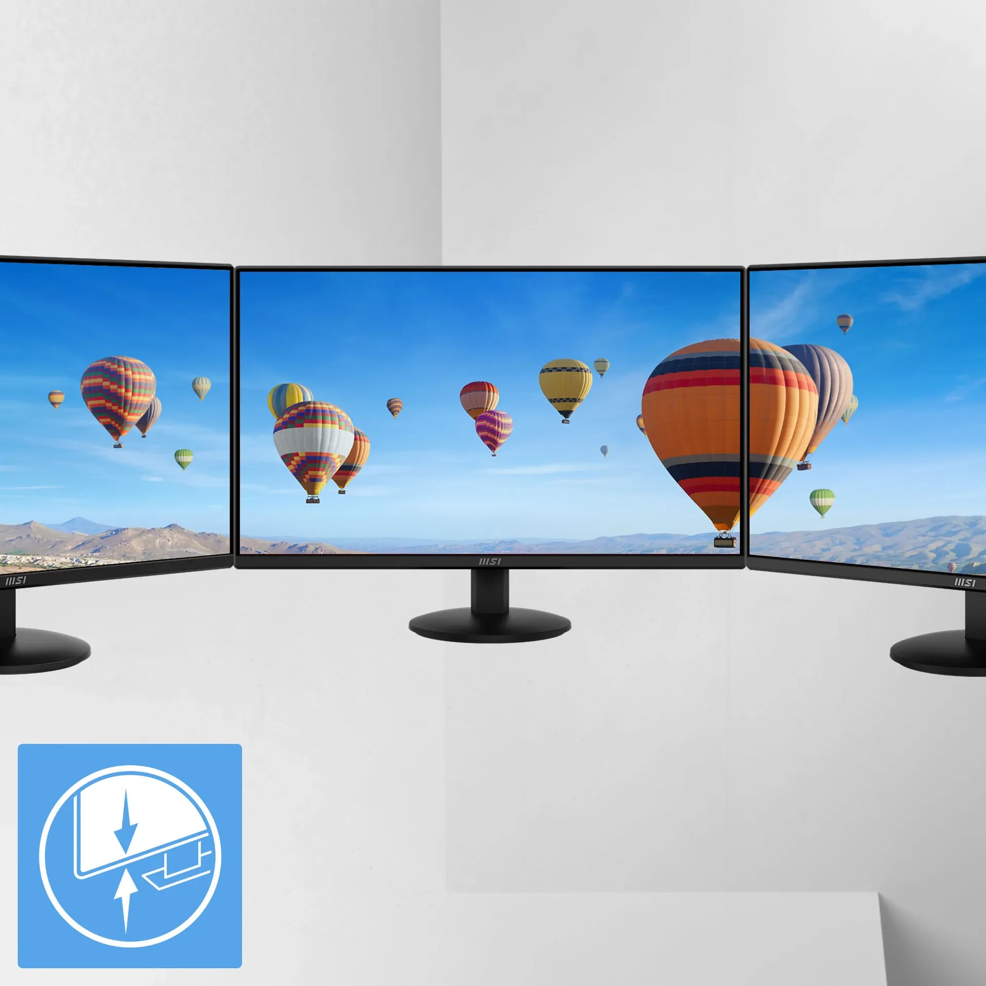 MSIPRO in triple monitor setup studio configuration